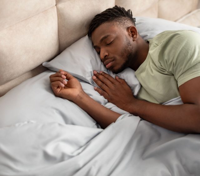 man sleeping