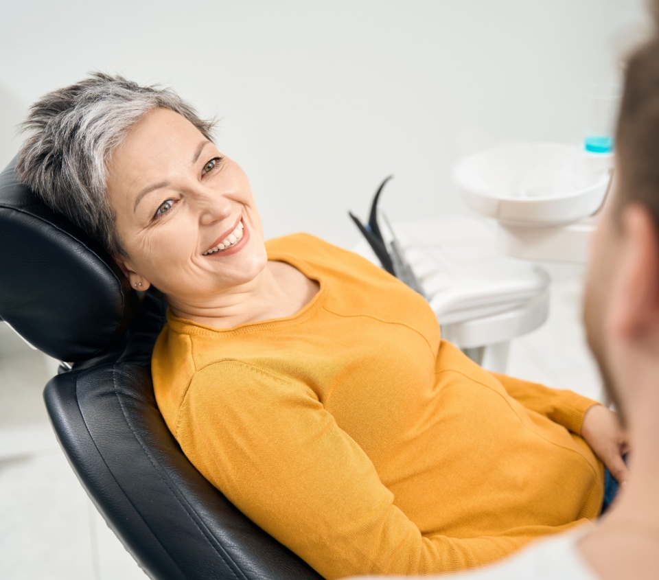 woman at the dentist